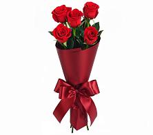Букет 5 Красных роз Эдлесс Лав в Куликово