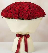 Букет 101 Красная роза Милано в Куликово