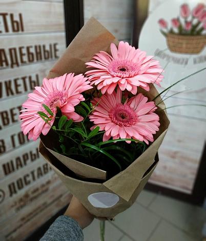 Букет цветов из: Герберы в Куликово