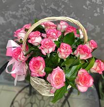 Цветочная композиция из Розы в корзине в Куликово