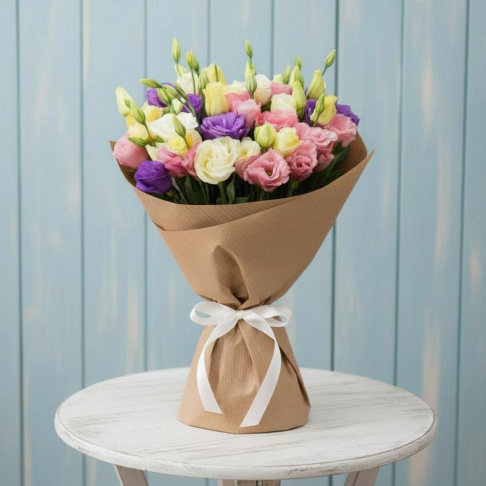 Букет цветов из: Лизиантусы в Куликово