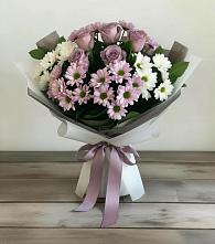 Букет цветов из:  Хризантемы и Розы в Куликово