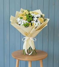 Букет цветов из:  Хризантемы и Розы в Куликово