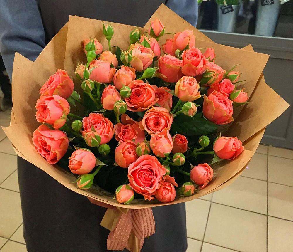 Букет Розовый десерт в Куликово Букет цветов из: Розы в Куликово
