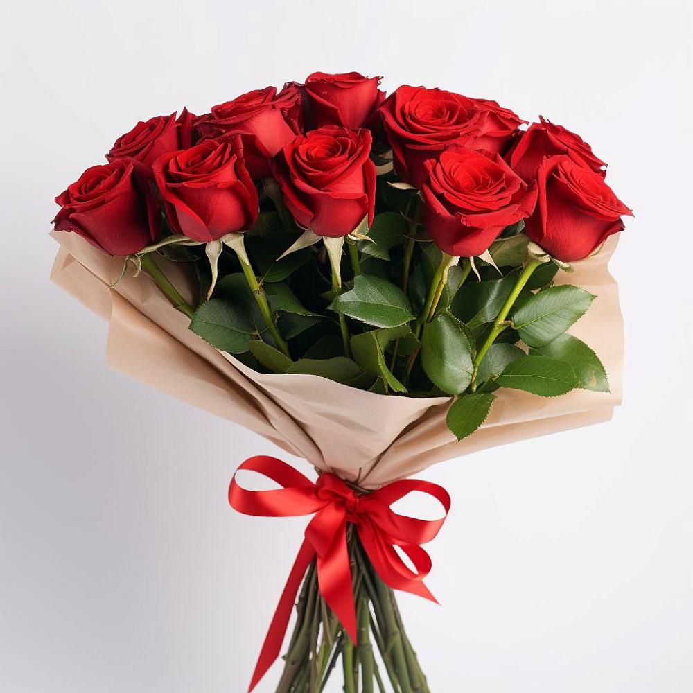 Букет 11 Красных роз Эдлесс Лав в Куликово