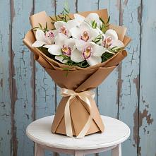 Букет цветов из:  Орхидеи и Розы в Куликово